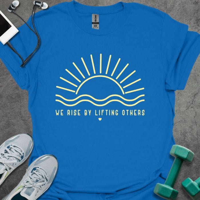 T-Shirt Royal / S We Rise Sun T-Shirt