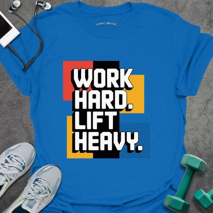 T-Shirt Royal / S Work Hard Art T-Shirt