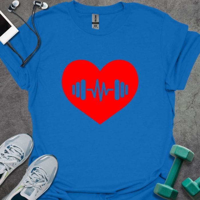 T-Shirt Royal / XS Barbell Heartbeat T-Shirt