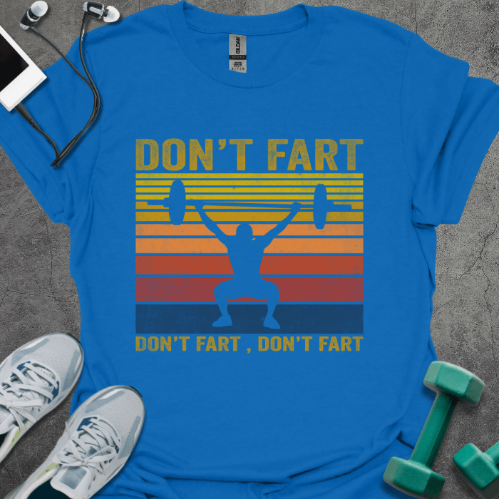 T-Shirt Royal / XS Don't Fart Retro T-Shirt