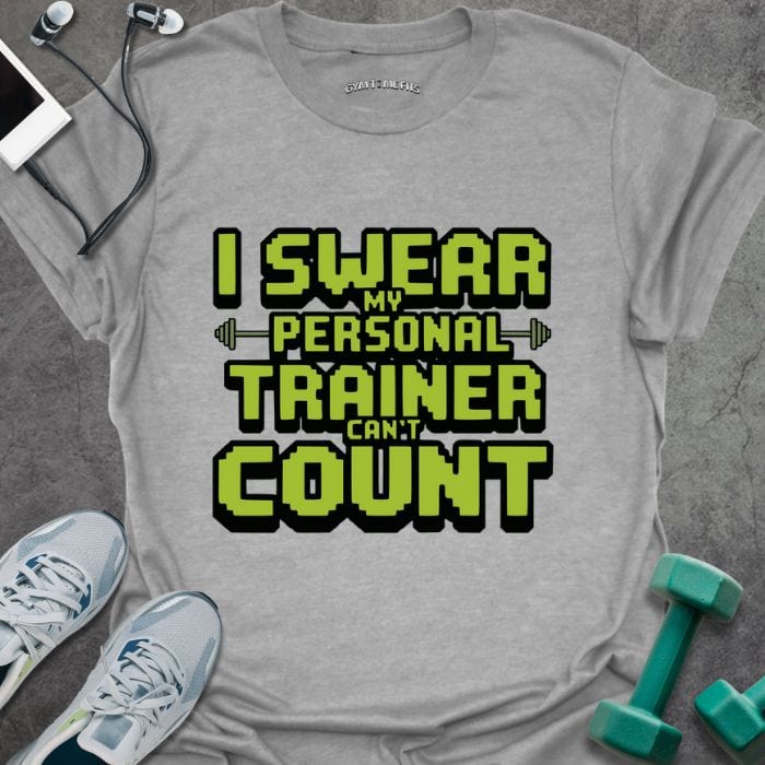 T-Shirt Sport Grey / S Can't Count Pixel T-Shirt