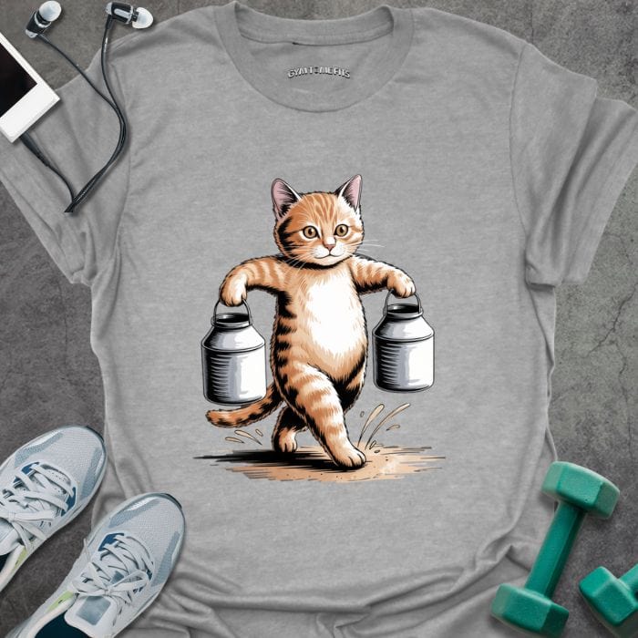 T-Shirt Sport Grey / S Cat Farmers Walk T-Shirt
