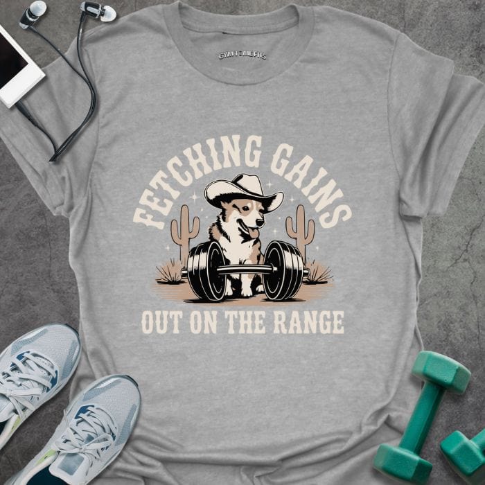 T-Shirt Sport Grey / S Fetching Gains T-Shirt