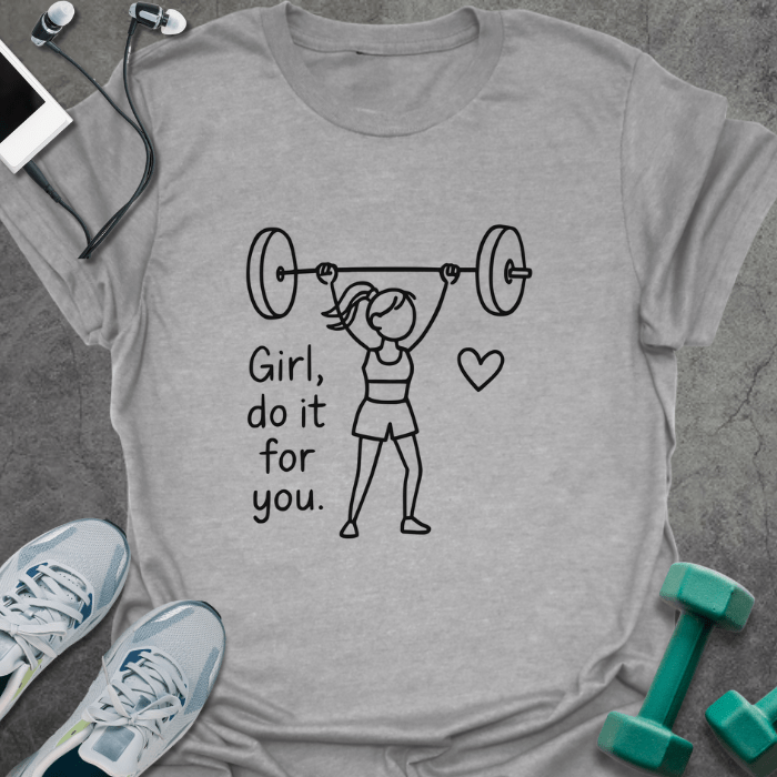 T-Shirt Sport Grey / S Girl Do It T-Shirt