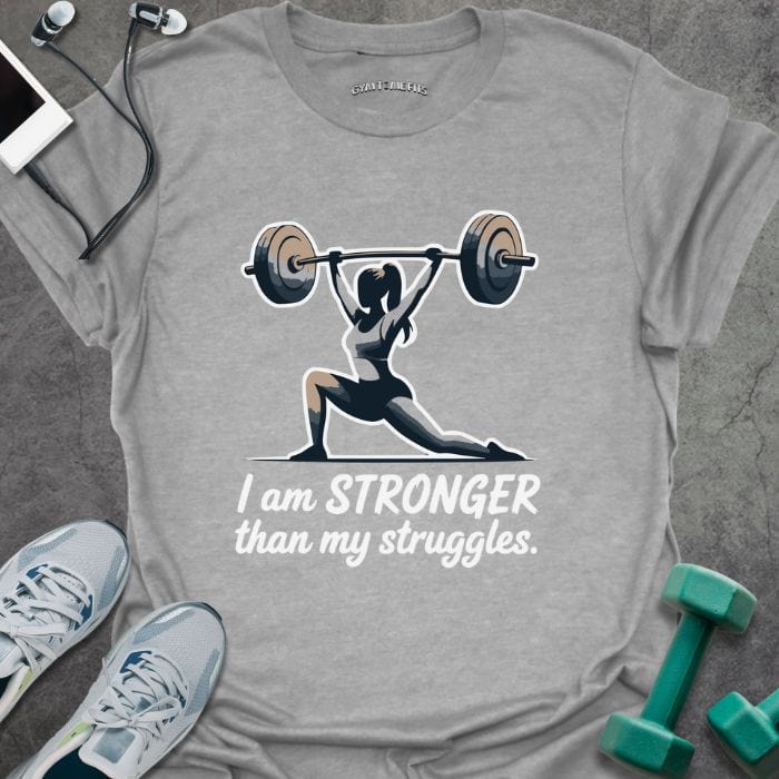 T-Shirt Sport Grey / S I Am Strong T-Shirt