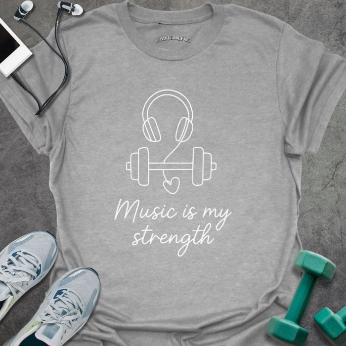 T-Shirt Sport Grey / S Music Is T-Shirt