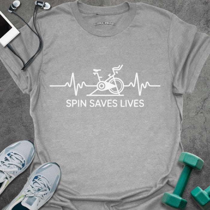 T-Shirt Sport Grey / S SPIN Saves Lives T-Shirt