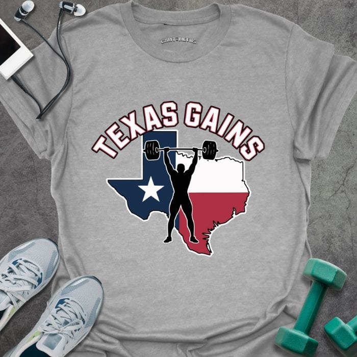 T-Shirt Sport Grey / S Texas Gains T-Shirt
