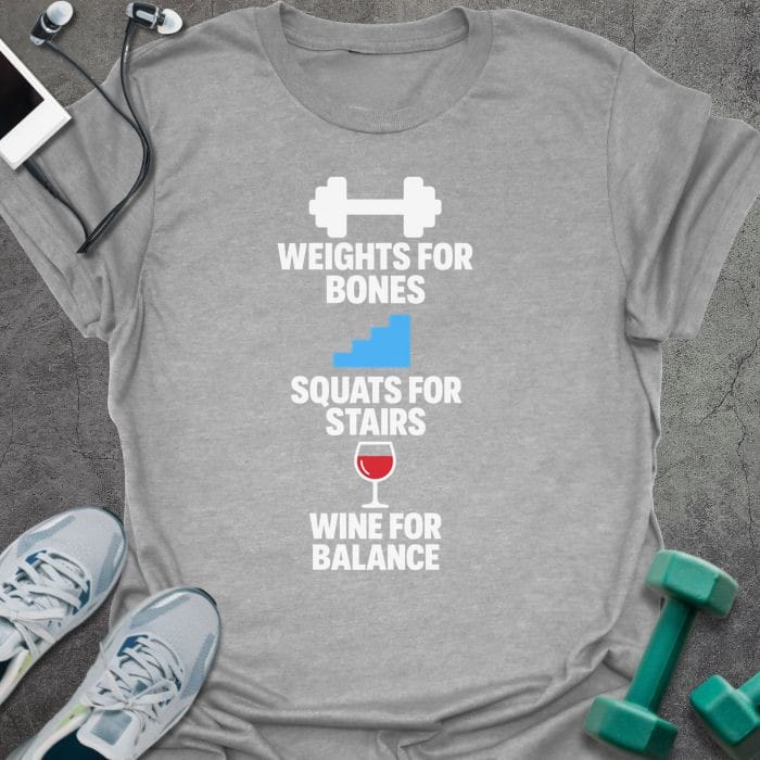 T-Shirt Sport Grey / S Weights For Bones T-Shirt