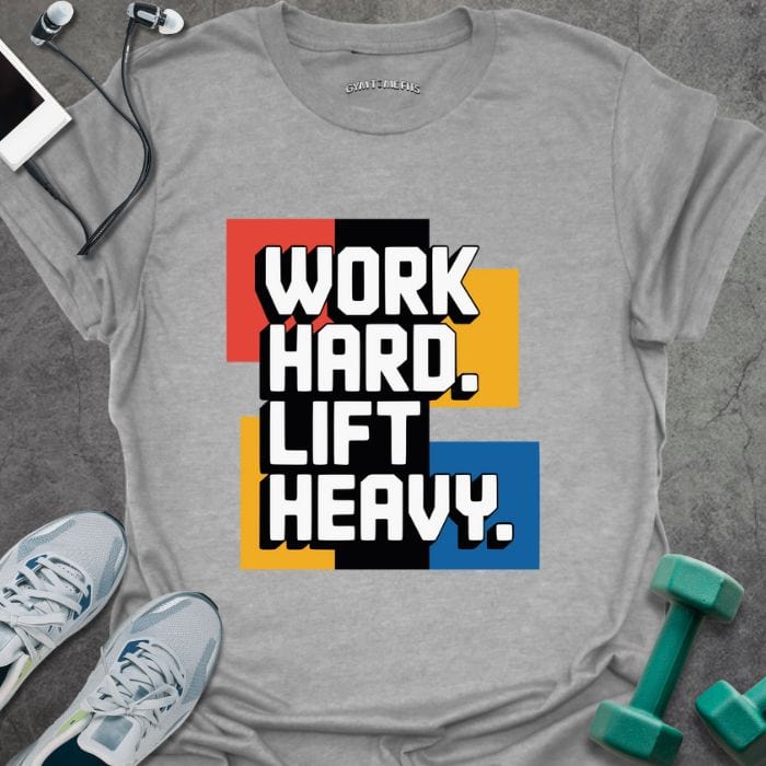 T-Shirt Sport Grey / S Work Hard Art T-Shirt