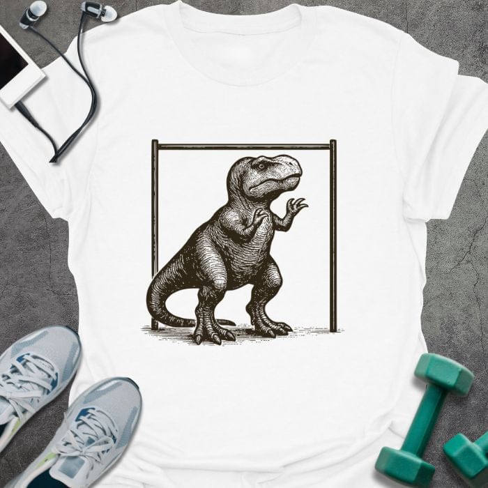 T-Shirt White / S T-Rex Pull Up T-Shirt