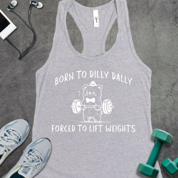 Tank Top Heather Grey / XS Born to Lift Weight Tank
