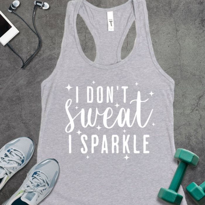Tank Top Heather Grey / XS I Don't Sweat Tank