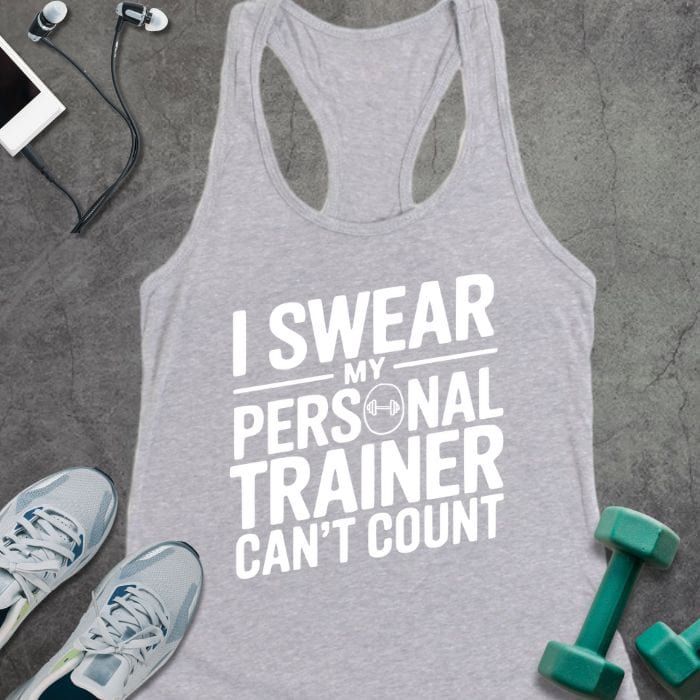 Tank Top Heather Grey / XS Trainer Counting Tank