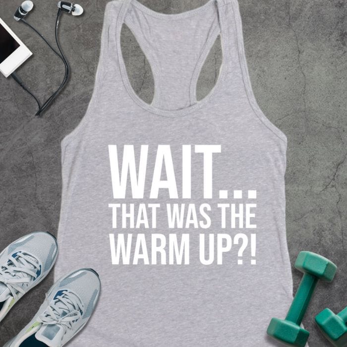 Tank Top Heather Grey / XS Wait Warm Up Tank