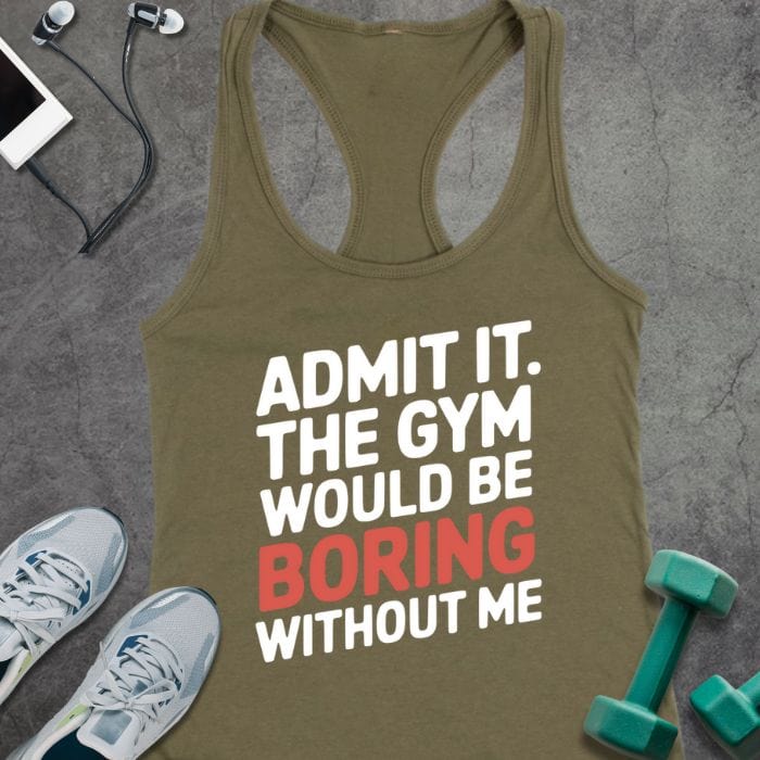 Tank Top S / Solid Military Green Admit It Tank
