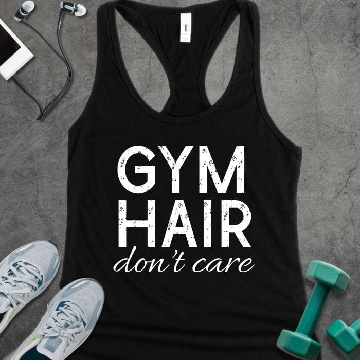 Tank Top Solid Black / XS Gym Hair Tank