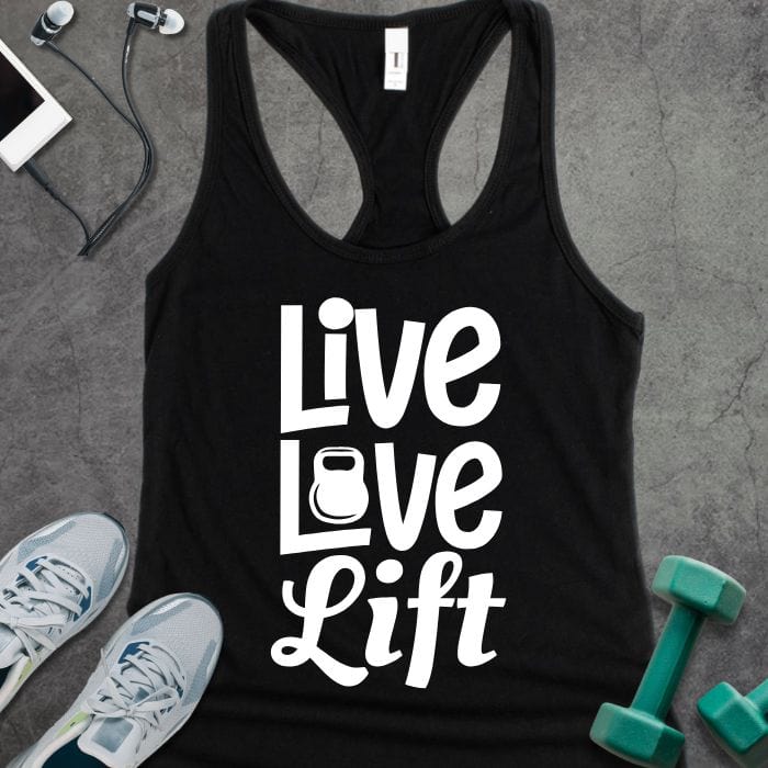 Tank Top Solid Black / XS Live Love Lift Tank