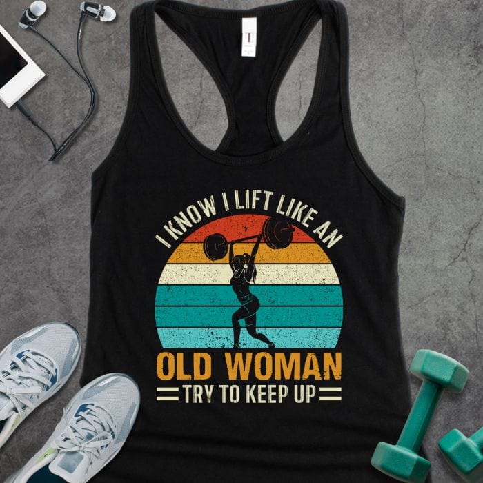 Tank Top Solid Black / XS Old Woman Lift Tank