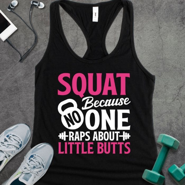 Tank Top Solid Black / XS Squat Because Tank
