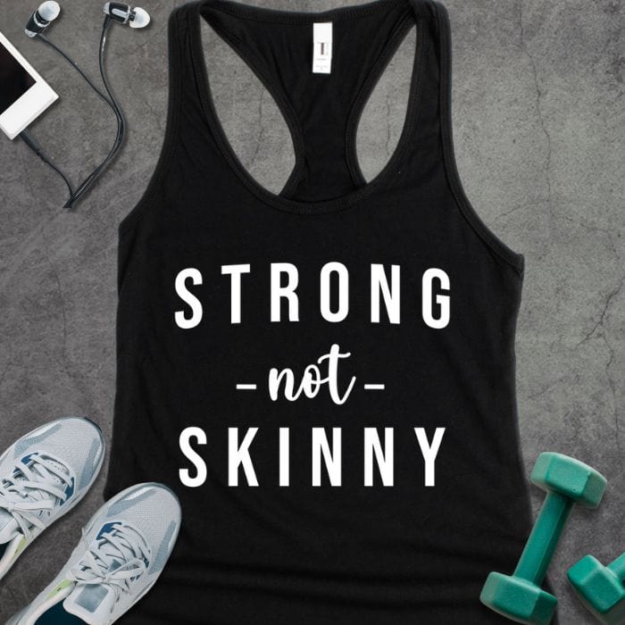 Tank Top Solid Black / XS Strong Not Skinny Tank