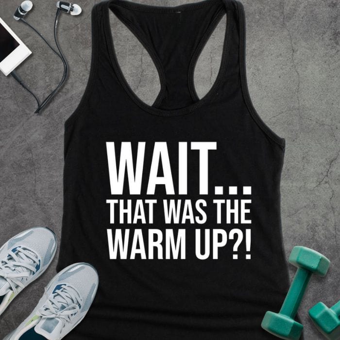 Tank Top Solid Black / XS Wait Warm Up Tank