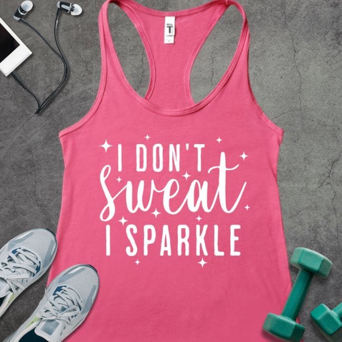 Tank Top Solid Hot Pink / XS I Don't Sweat Tank