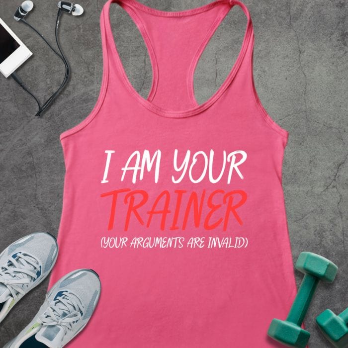 Tank Top Solid Hot Pink / XS I'm Your Trainer Tank