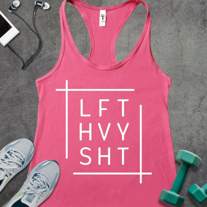Tank Top Solid Hot Pink / XS LFT HVY SHT Tank