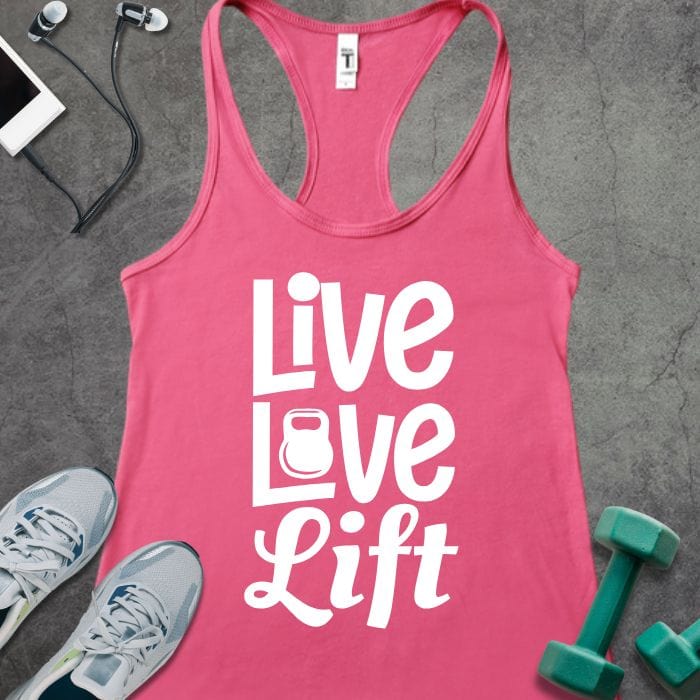 Tank Top Solid Hot Pink / XS Live Love Lift Tank