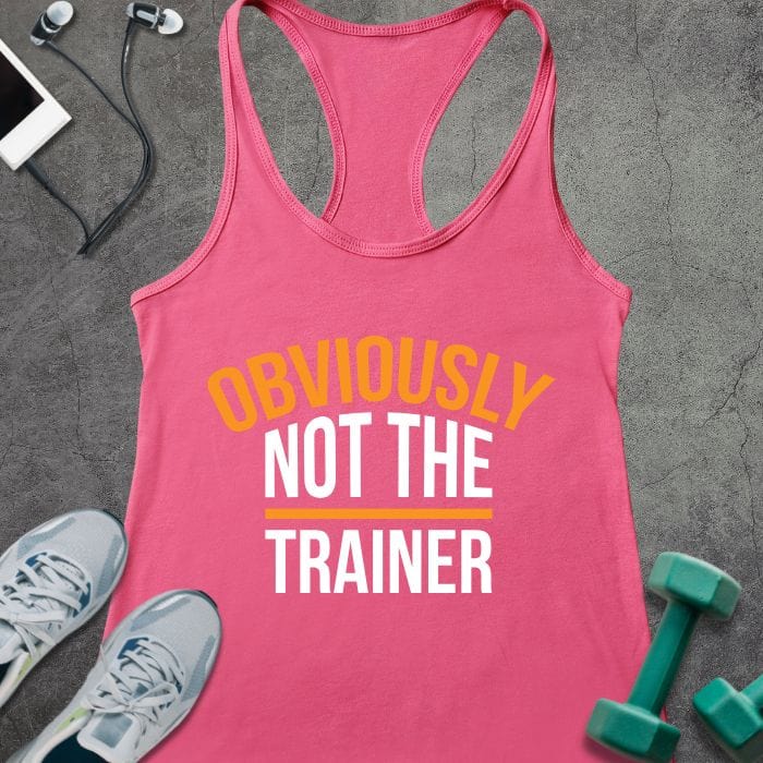 Tank Top Solid Hot Pink / XS Not The Trainer Tank