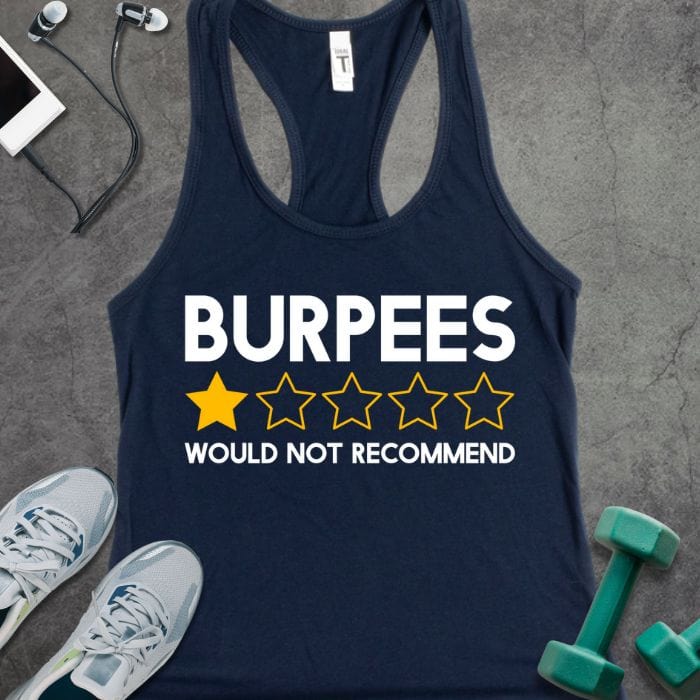Tank Top Solid Midnight Navy / XS Burpees Review Tank