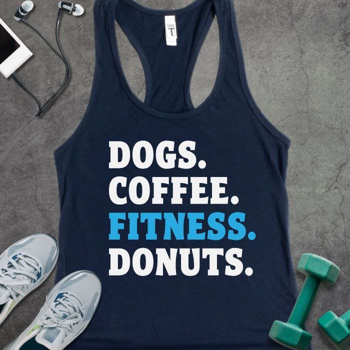 Tank Top Solid Midnight Navy / XS Dogs Coffee Tank