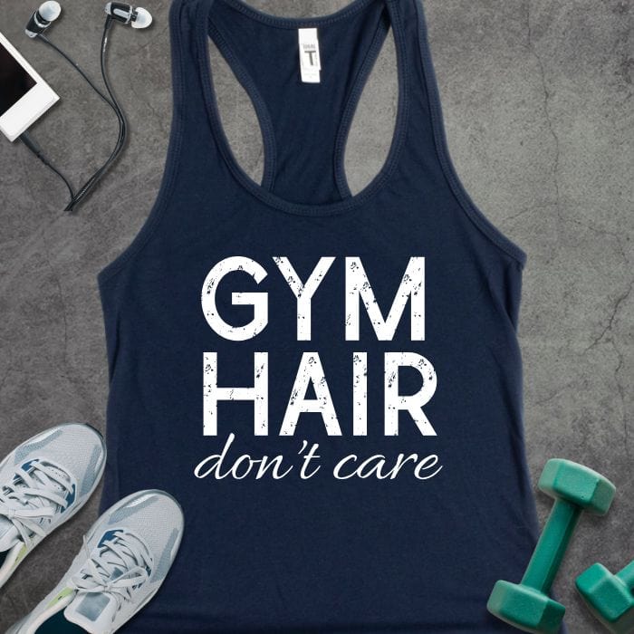 Tank Top Solid Midnight Navy / XS Gym Hair Tank