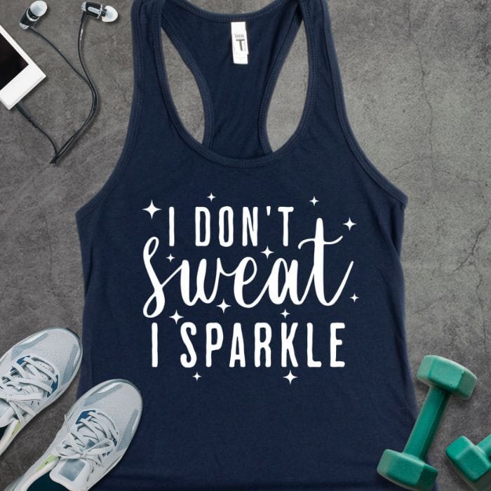 Tank Top Solid Midnight Navy / XS I Don't Sweat Tank
