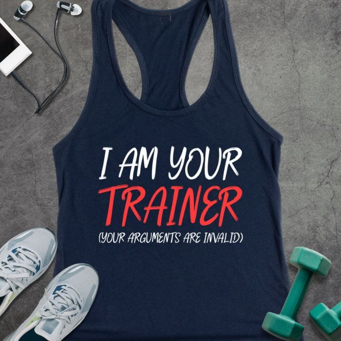 Tank Top Solid Midnight Navy / XS I'm Your Trainer Tank