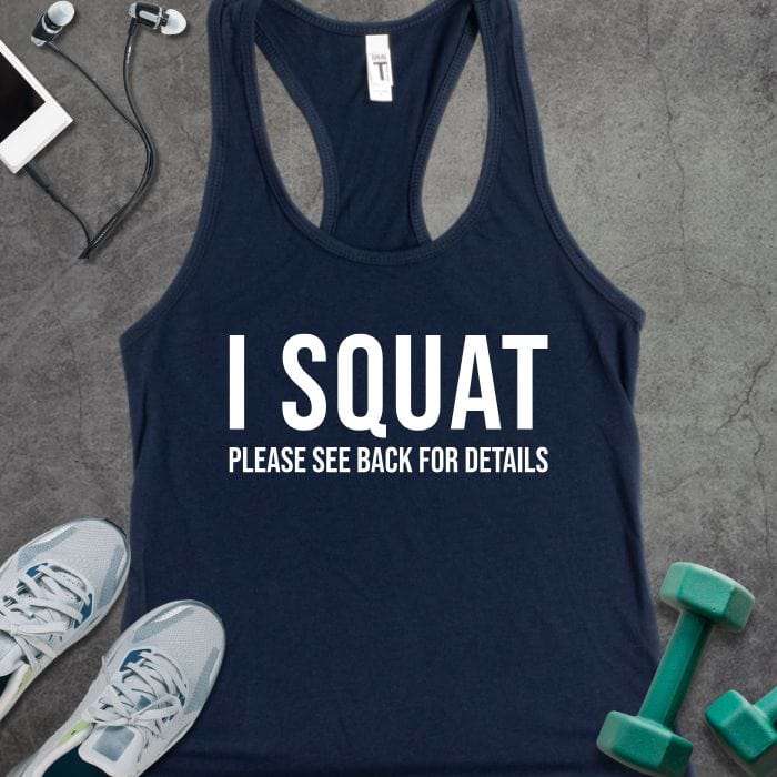 Tank Top Solid Midnight Navy / XS I Squat Tank
