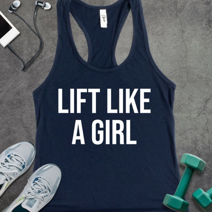Tank Top Solid Midnight Navy / XS Lift Like A Girl Tank