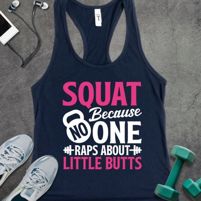Tank Top Solid Midnight Navy / XS Squat Because Tank
