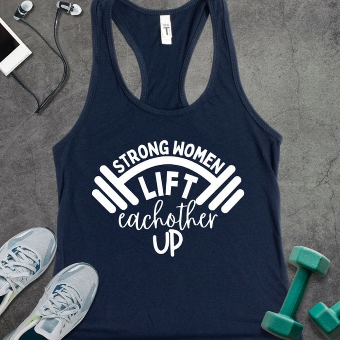 Tank Top Solid Midnight Navy / XS Strong Women Lift Tank