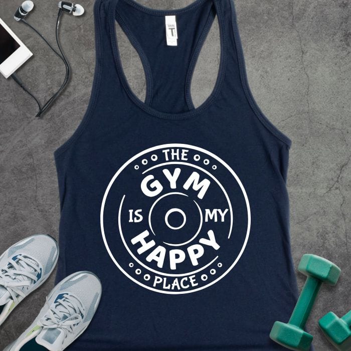 Tank Top Solid Midnight Navy / XS The Gym Is My Tank