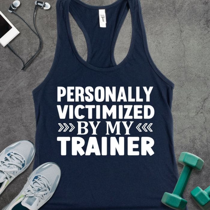 Tank Top Solid Midnight Navy / XS Victimized By Trainer Tank