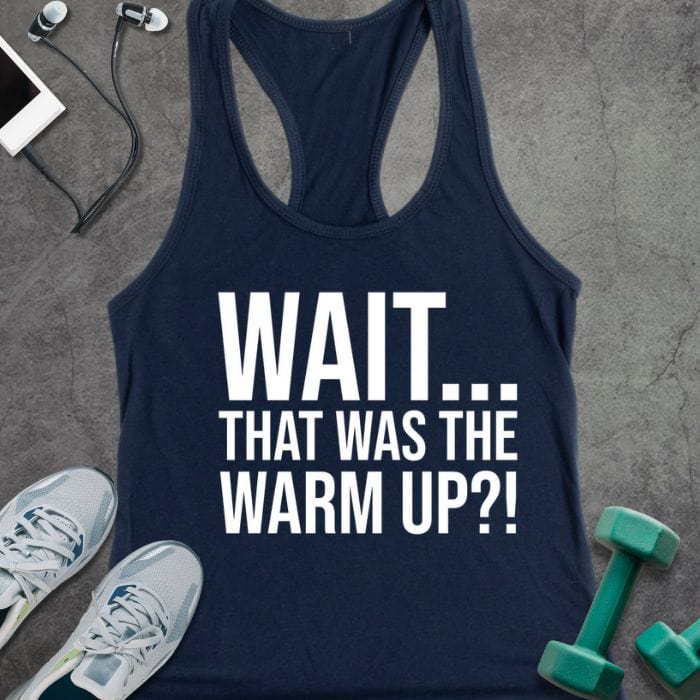 Tank Top Solid Midnight Navy / XS Wait Warm Up Tank
