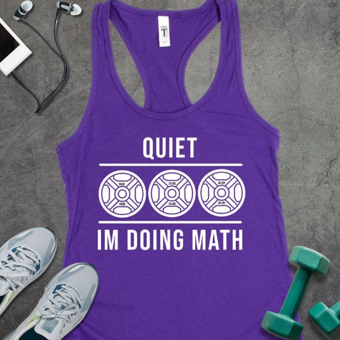 Tank Top Solid Purple Rush / XS I'm Doing Math Tank