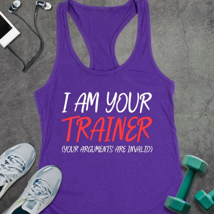Tank Top Solid Purple Rush / XS I'm Your Trainer Tank
