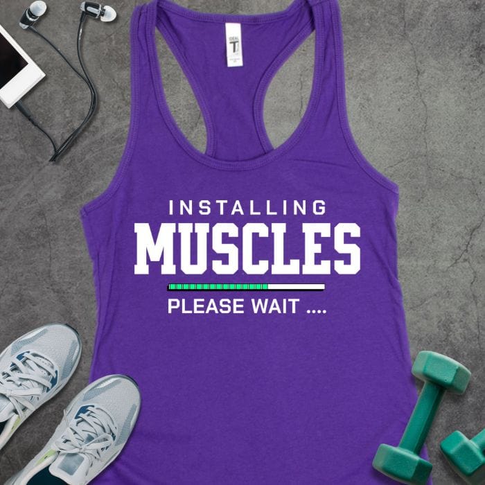 Tank Top Solid Purple Rush / XS Installing Muscles Tank
