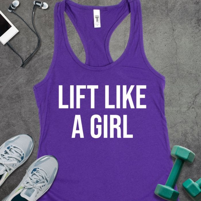 Tank Top Solid Purple Rush / XS Lift Like A Girl Tank
