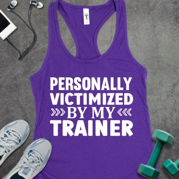 Tank Top Solid Purple Rush / XS Victimized By Trainer Tank