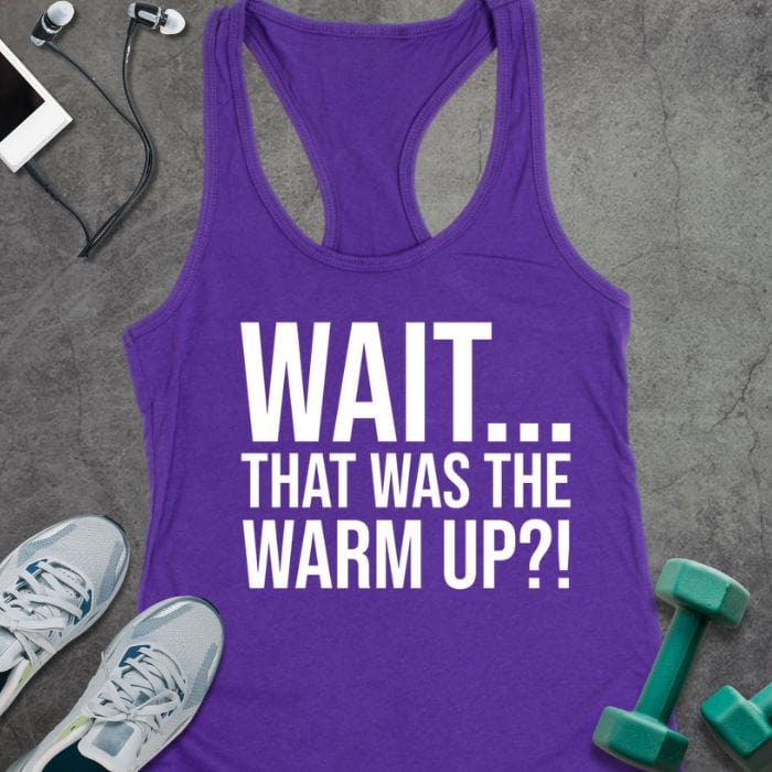 Tank Top Solid Purple Rush / XS Wait Warm Up Tank