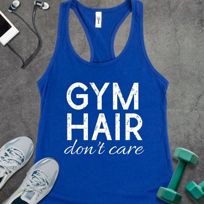 Tank Top Solid Royal / XS Gym Hair Tank